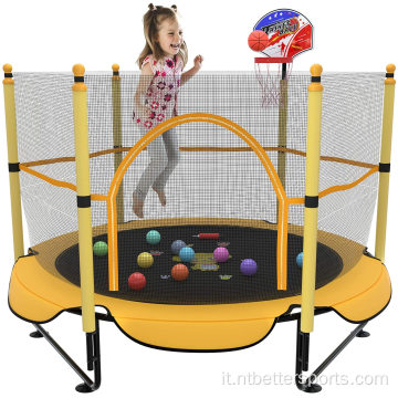 Bambini sicuri 60 pollici mini trampolino con rete protettiva